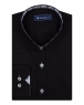 Luxury Plain Mens Shirt With Details SL 6655 - Thumbnail