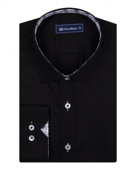 Luxury Plain Mens Shirt With Details SL 6655