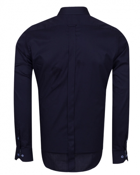 Luxury Plain Mens Shirt With Details SL 6655