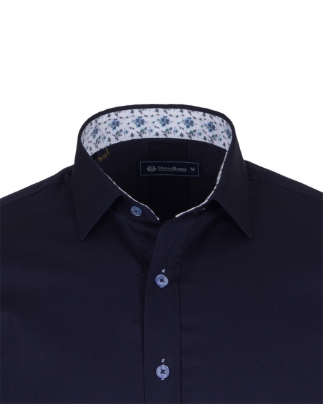 Luxury Plain Mens Shirt With Details SL 6655