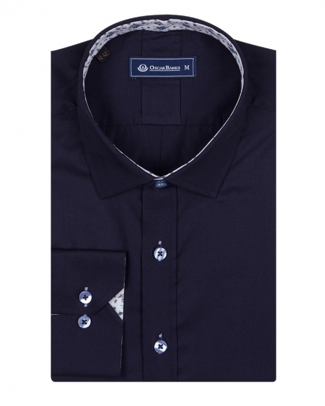 Luxury Plain Mens Shirt With Details SL 6655