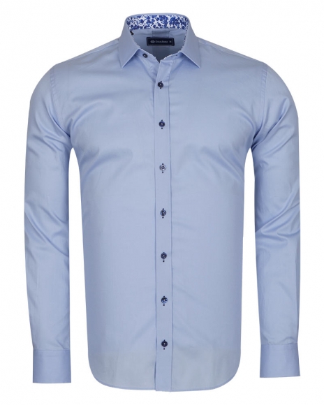 Luxury Plain Mens Shirt With Details SL 6655