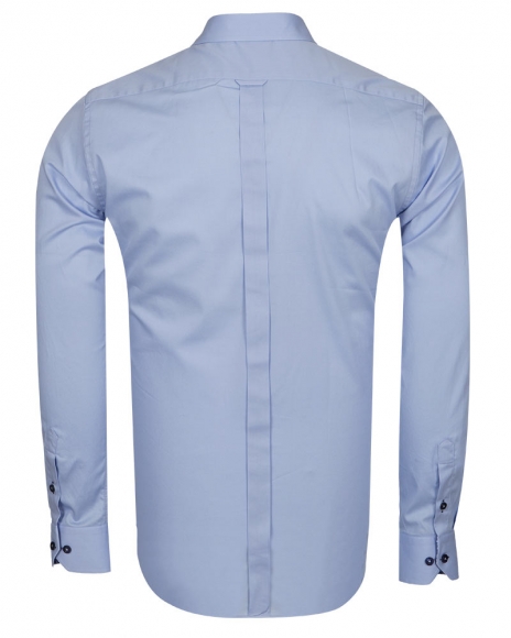 Luxury Plain Mens Shirt With Details SL 6655