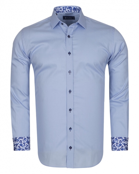 Luxury Plain Mens Shirt With Details SL 6655