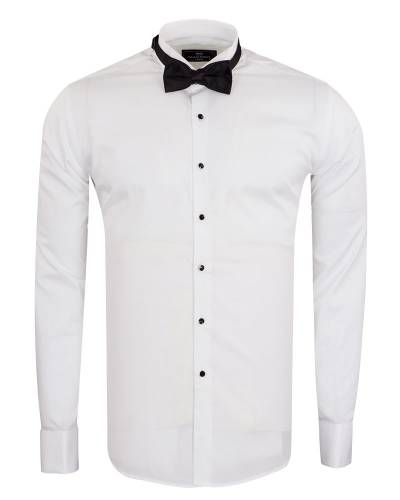 Luxury Plain Wing Collar Mens Shirt SL 7019