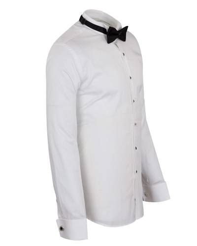 Luxury Plain Wing Collar Mens Shirt SL 7019