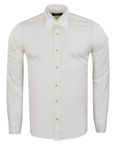 Luxury Plain Wing Collar Mens Shirt SL 7030