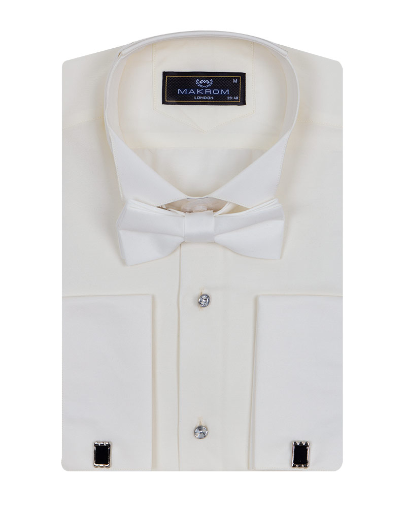 Luxury Plain Wing Collar Mens Shirt SL 7030 | Makrom