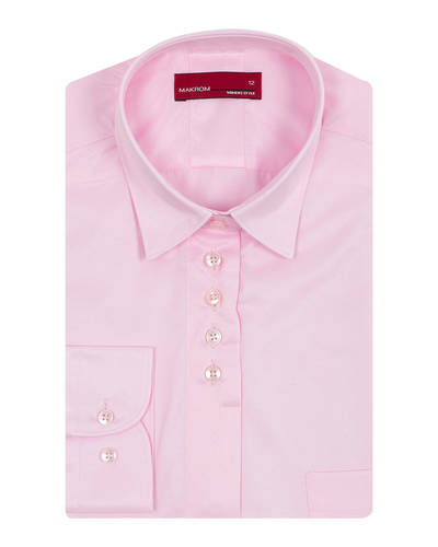 MAKROM - Luxury Plain Womens Shirt with Live Colors LL 3327 (Thumbnail - )