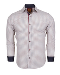 Luxury Polka Dot Printed Long Sleeved Mens Shirt SL 5969 - Thumbnail