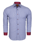 Luxury Polka Dot Printed Long Sleeved Mens Shirt SL 5969 - Thumbnail