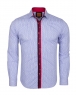 Luxury Polka Dot Printed Long Sleeved Mens Shirt SL 5970 - Thumbnail