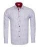 Luxury Polka Dot Printed Long Sleeved Mens Shirt SL 6684 - Thumbnail