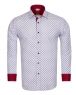 Luxury Polka Dot Printed Long Sleeved Mens Shirt SL 6684 - Thumbnail