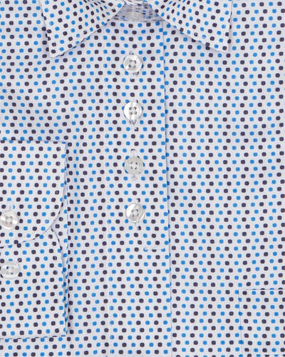 MAKROM - Luxury Polka Dot Printed Womens Shirt LL 3310 (1)