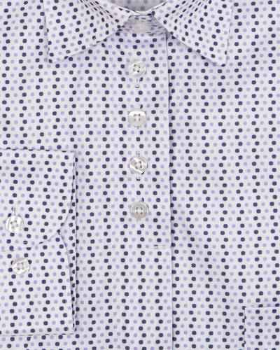 Luxury Polka Dot Printed Womens Shirt LL 3310