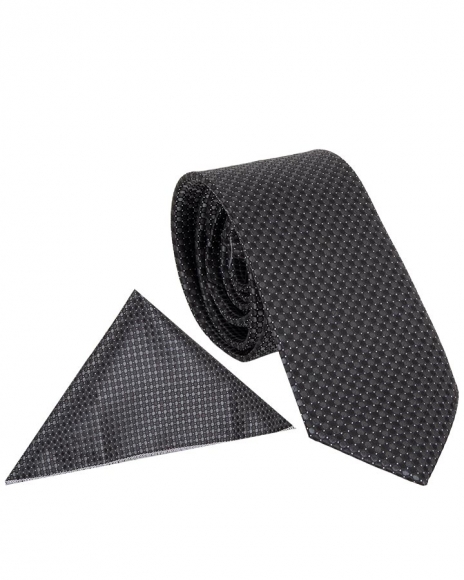 Luxury Polka Dot Textured Quality Necktie KR 12