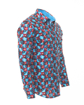 Luxury Printed Long Sleeved Mens Shirt SL 6297 - Thumbnail