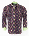 Luxury Printed Long Sleeved Mens Shirt SL 6309 - Thumbnail