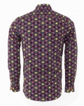 Luxury Printed Long Sleeved Mens Shirt SL 6309 - Thumbnail