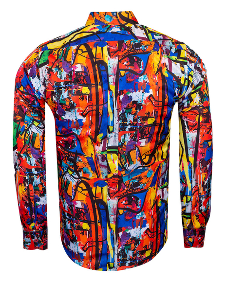 Luxury Printed Long Sleeved Mens Shirt SL 6926