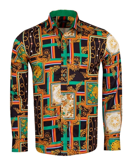 Luxury Printed Long Sleeved Mens Shirt SL 6953