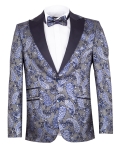 Luxury Printed Mens Blazer J 434 - Thumbnail