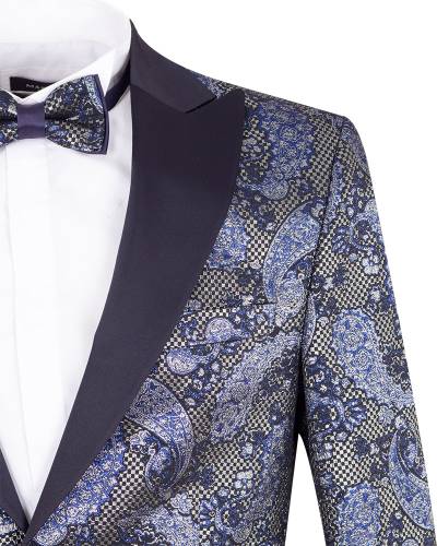 Luxury Printed Mens Blazer J 434