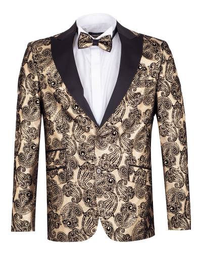 Luxury Printed Mens Blazer J 437