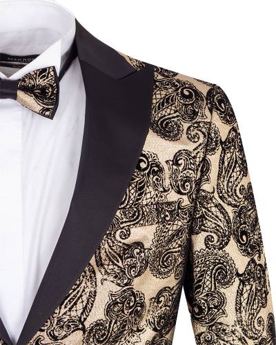 Luxury Printed Mens Blazer J 437