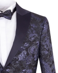 Luxury Printed Mens Blazer J 438 - Thumbnail