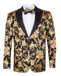 Luxury Printed Mens Blazer J 439 - Thumbnail