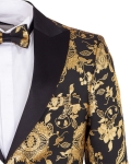 Luxury Printed Mens Blazer J 439 - Thumbnail