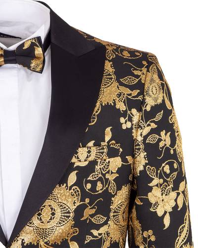 Oscar Banks - Luxury Printed Mens Blazer J 439 (1)