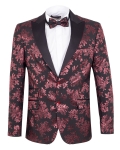 Luxury Printed Mens Blazer J 441 - Thumbnail