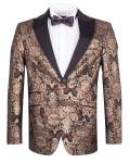 Luxury Printed Mens Blazer J 444 - Thumbnail