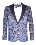 Luxury Printed Mens Blazer J 445 - Thumbnail