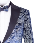 Luxury Printed Mens Blazer J 445 - Thumbnail