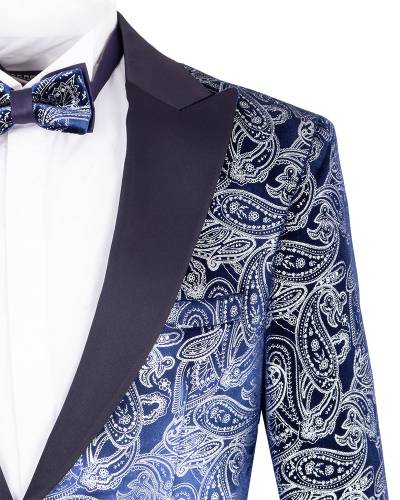 Luxury Printed Mens Blazer J 445