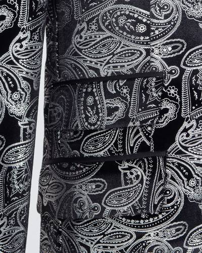 Luxury Printed Mens Blazer J 445