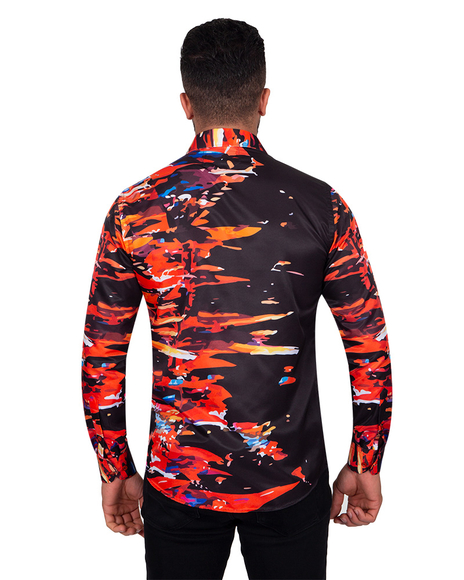 MAKROM - Luxury Printed Mens Shirt With Live Colors SL 6861 (1)