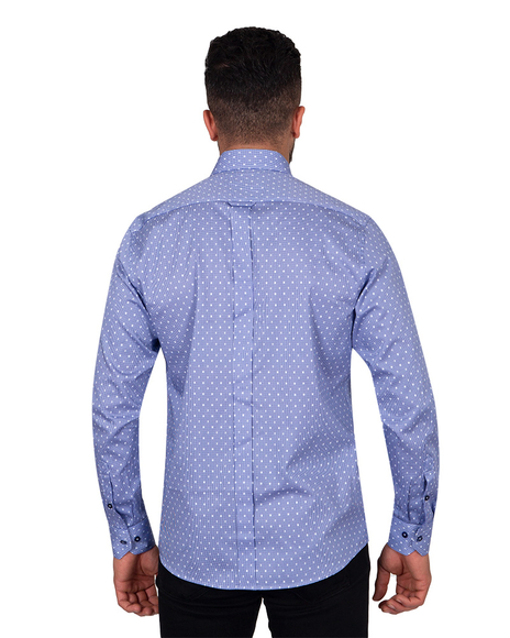 Luxury Printed Pure Cotton Mens Shirt SL 6851