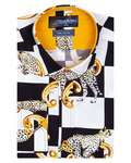 Luxury Printed Pure Cotton Mens Shirt SL 6915 - Thumbnail