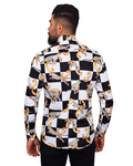 Luxury Printed Pure Cotton Mens Shirt SL 6915 - Thumbnail