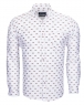 Luxury Retro Racecar Printed Oscar Banks Long Sleeved Mens Shirt SL 5928 - Thumbnail