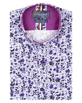 Luxury Short Sleeved Floral Printed Mens Shirt SS 6845 - Thumbnail