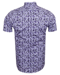 Luxury Short Sleeved Floral Printed Mens Shirt SS 6845 - Thumbnail