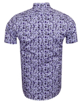Luxury Short Sleeved Floral Printed Mens Shirt SS 6845 - Thumbnail