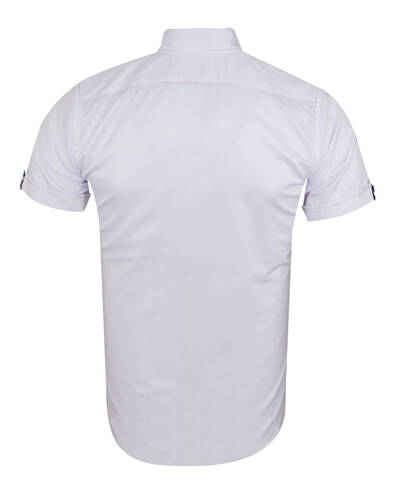 Luxury Short Sleeved Mens Shirt With Details SS 7026