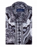 Luxury Special Pattern Printed Long Sleeved Satin Mens Shirt SL 6431 - Thumbnail